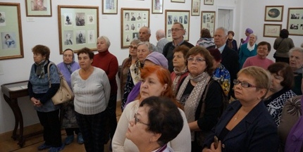 На экскурсии в бывшей усадьбе графа Дмитрия Веневитина.