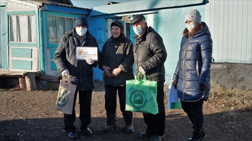 Продолжение благотворительной акции в населённых пунктах Эртильского муниципального района