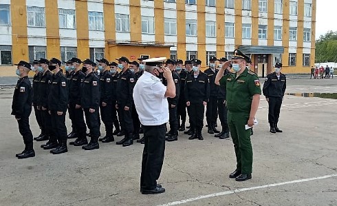 Отправка призывников на Балтийский флот